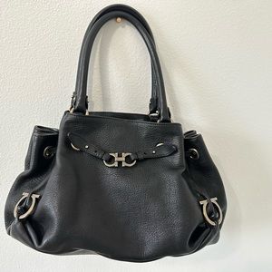 Salvatore Ferragamo Black Leather Bag
